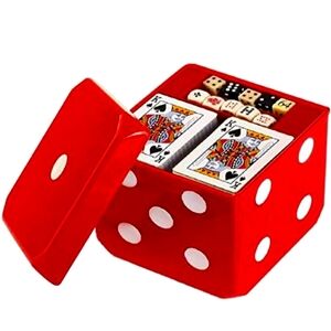 Gamie 6-in-1 Dice Cube Game Set Board Game and Casino Set–Includes Chess....